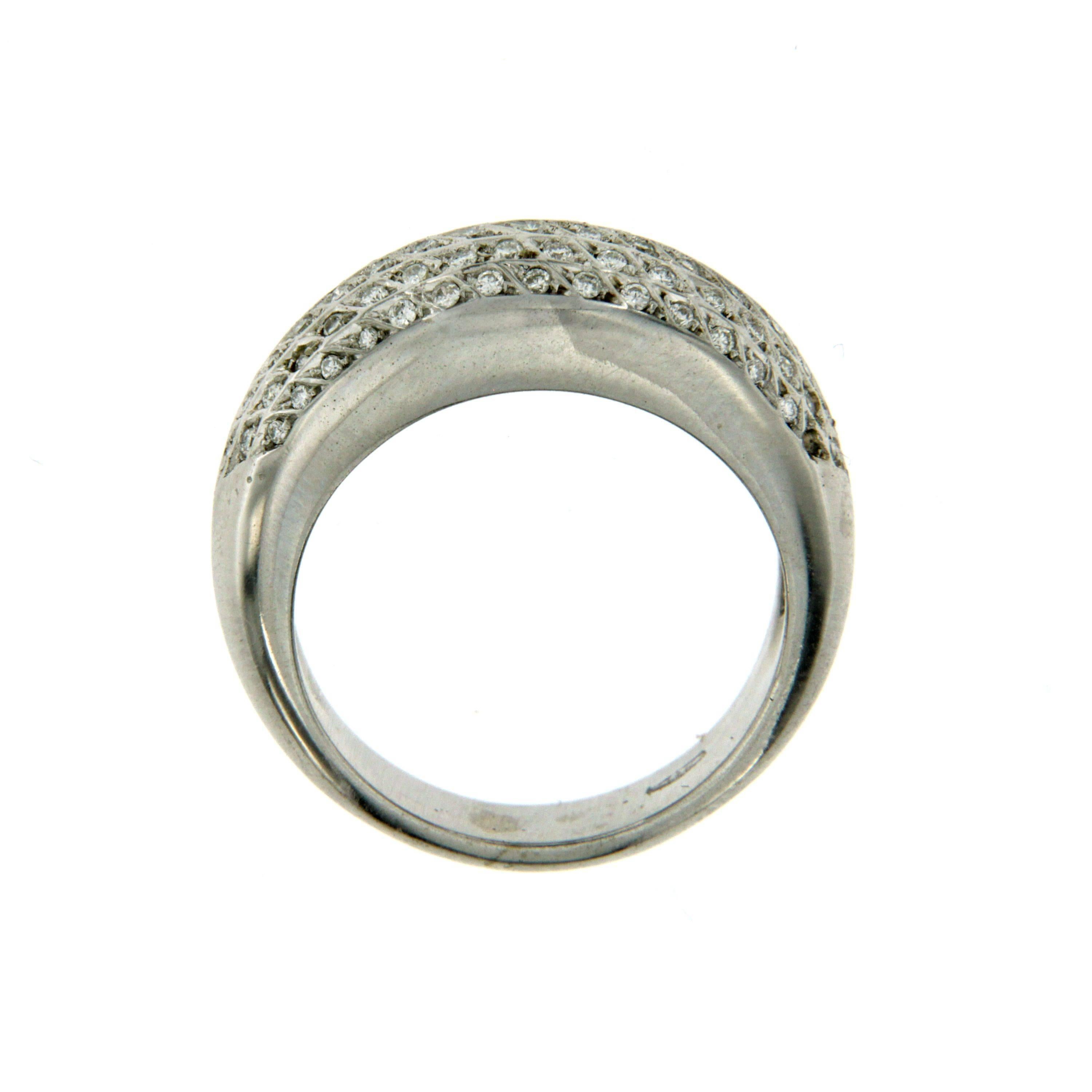 Women's Micro Pave Diamond Gold Ring