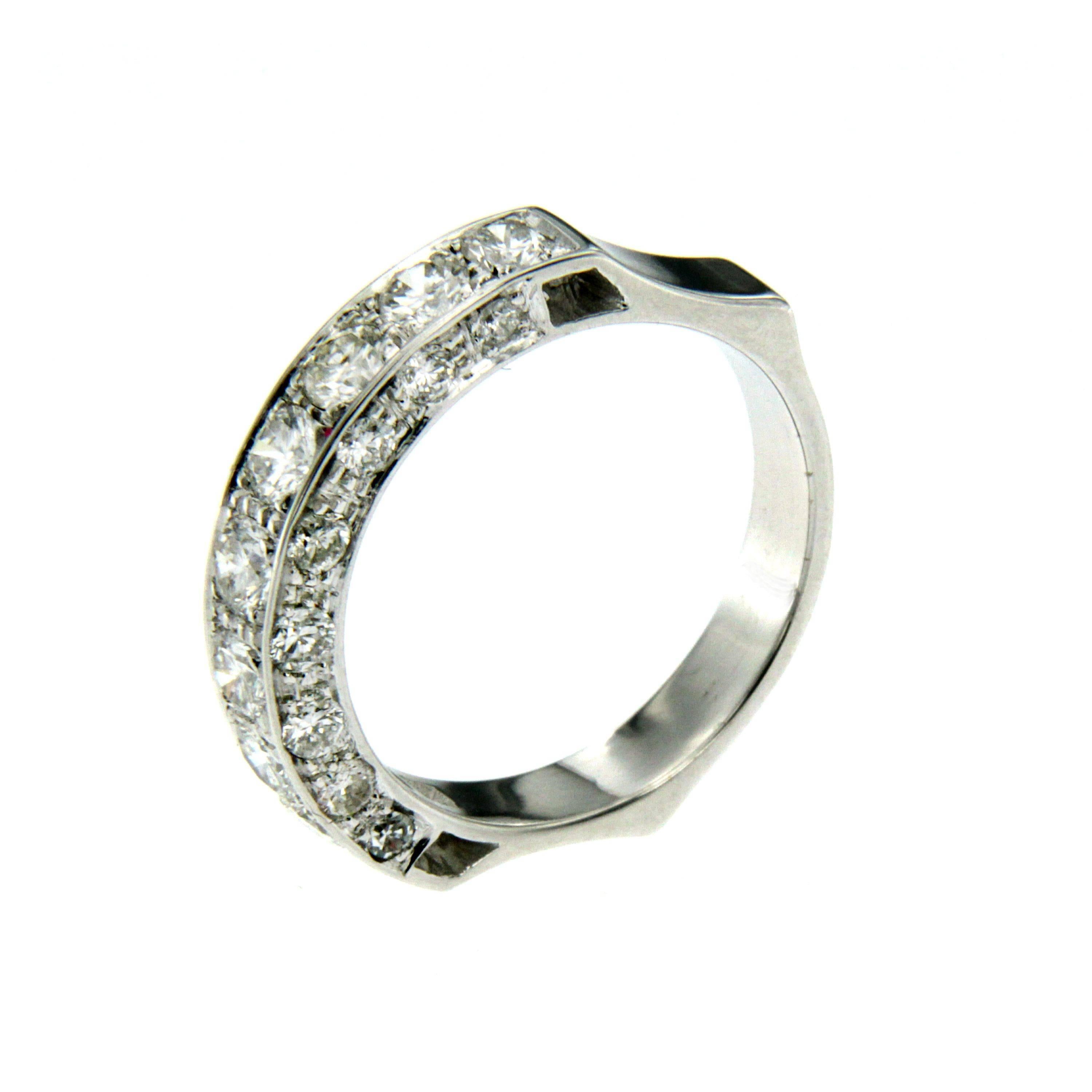 Women's or Men's Diamond Gold Band Ring