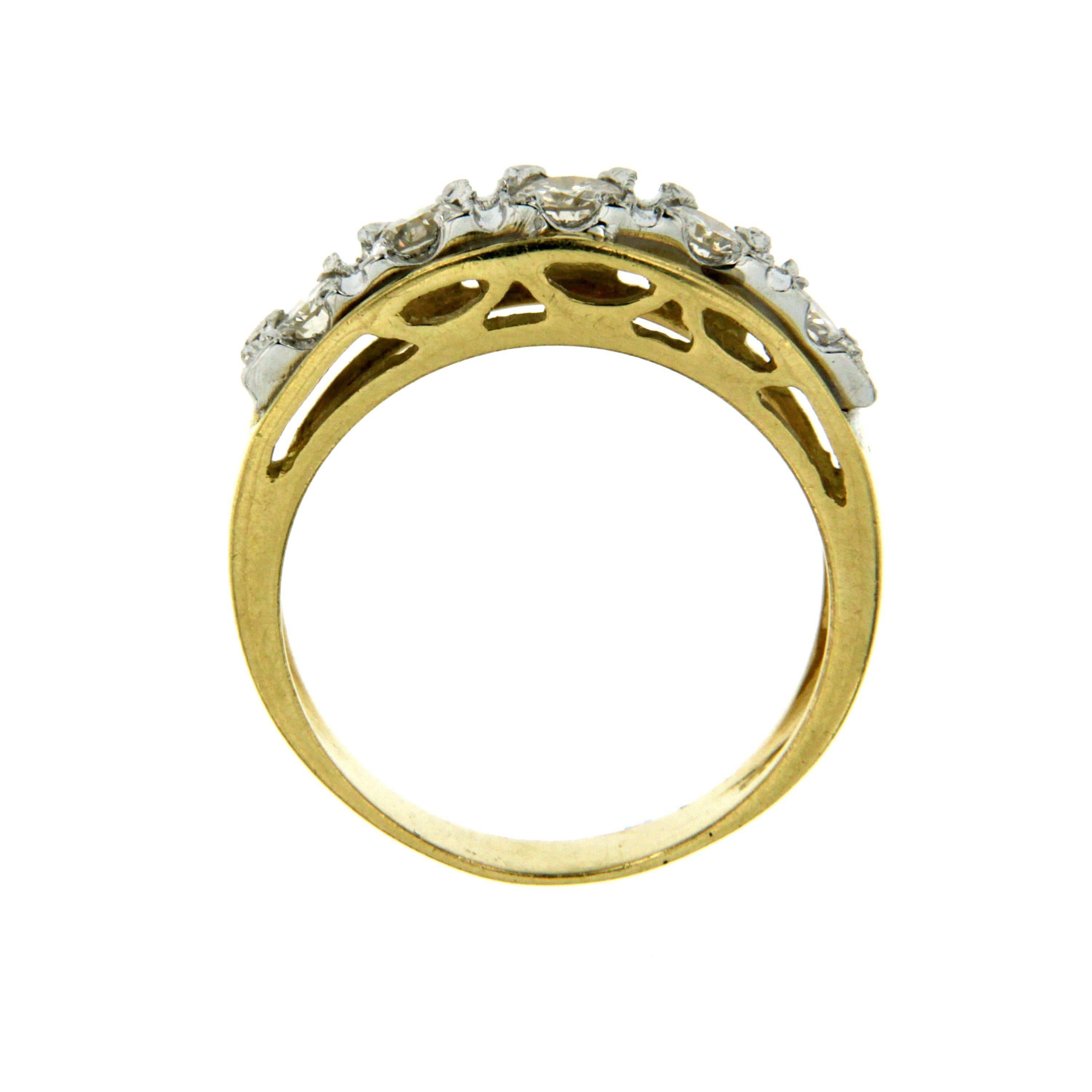 Women's Diamond Gold Five-Stone Ring