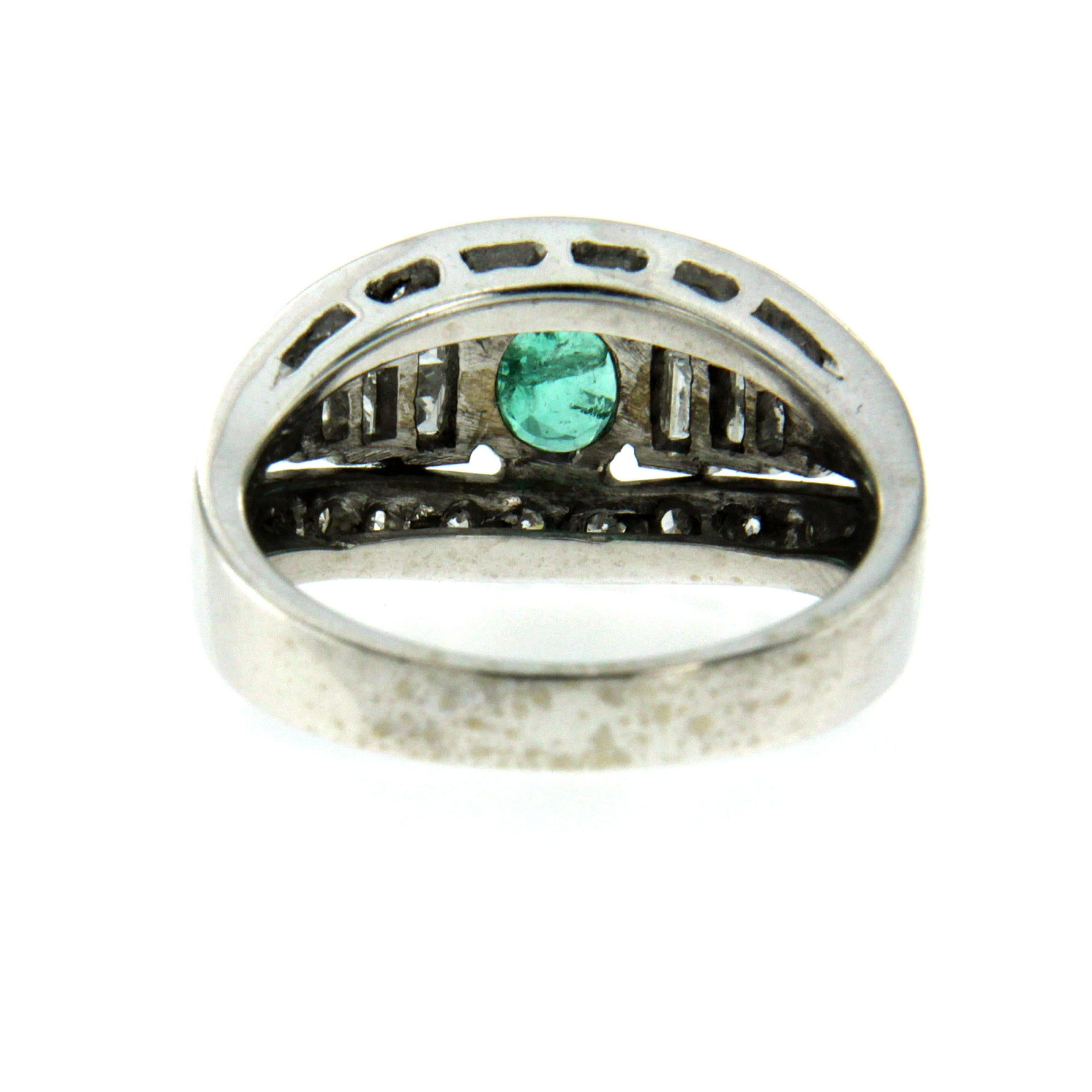 Emerald Diamond Gold Ring 1