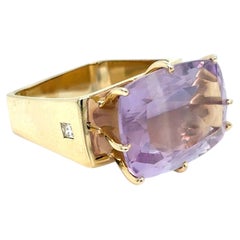 H.Stern “Sunrise” Amethyst, Sapphire and Diamond 18k Yellow Gold Ring