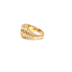 Bulgari Monete Ancient Greek Silver Coin 18K Yellow Gold Ring, 1970s–19880s