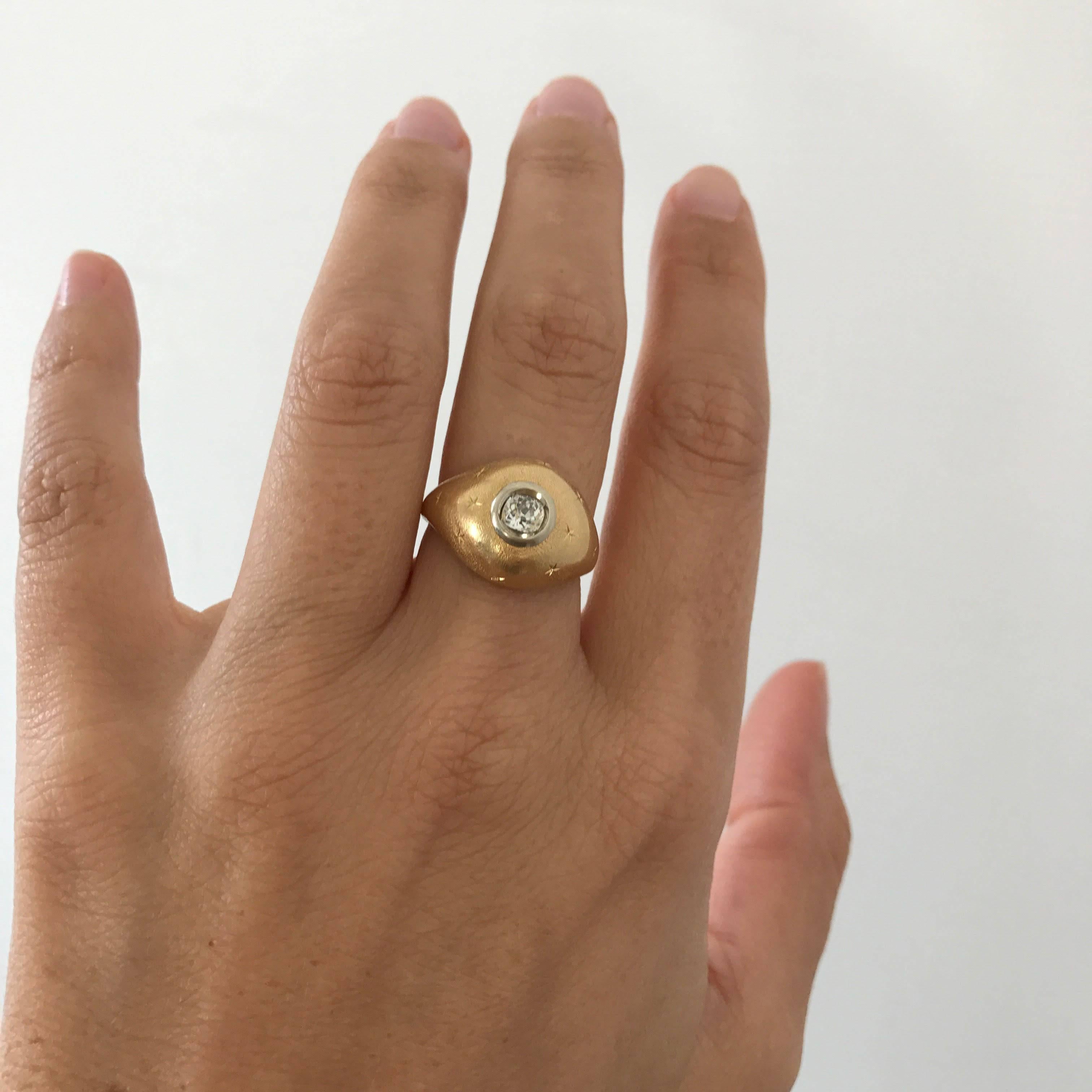 Florentine Gold Diamond Ring 1