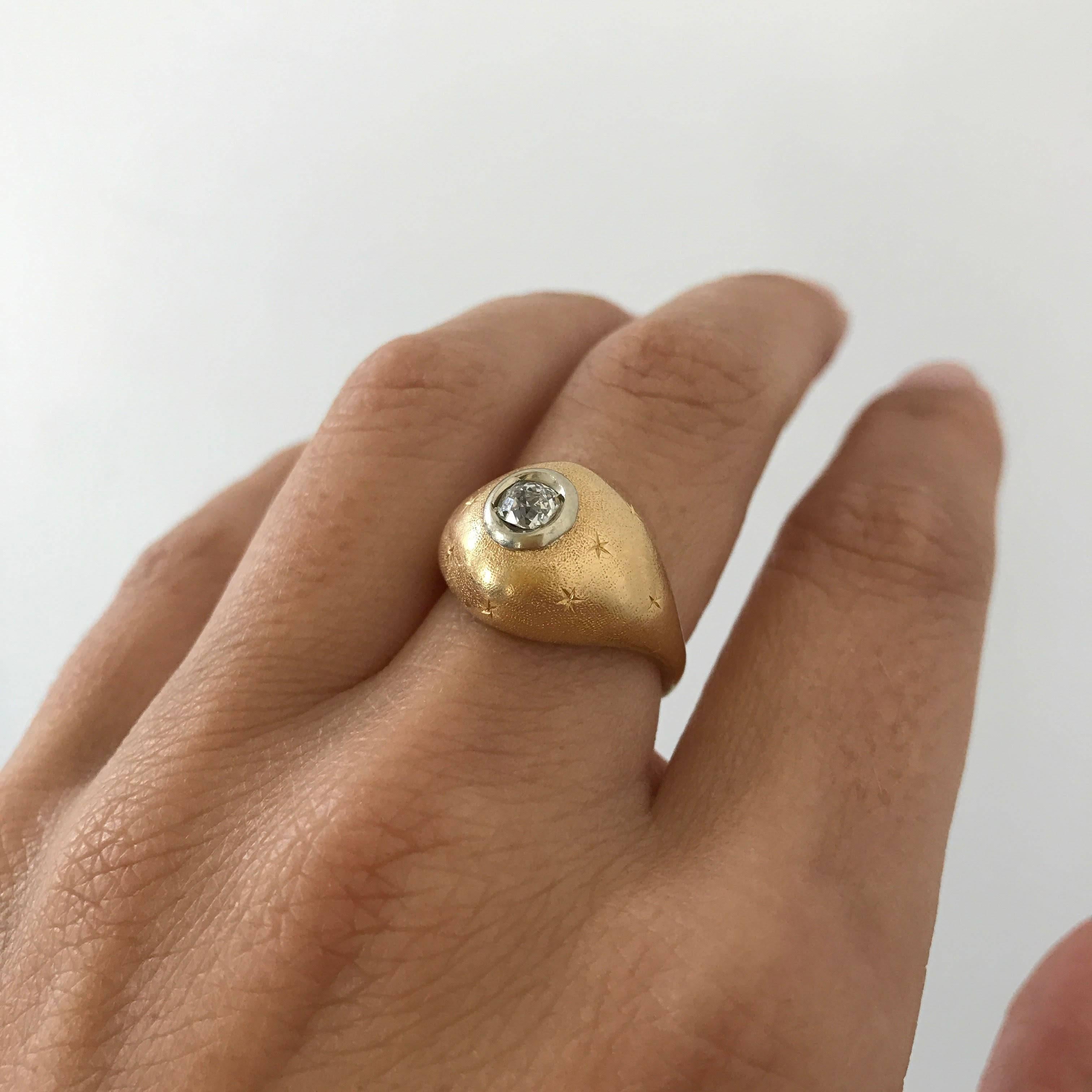 Florentine Gold Diamond Ring 2
