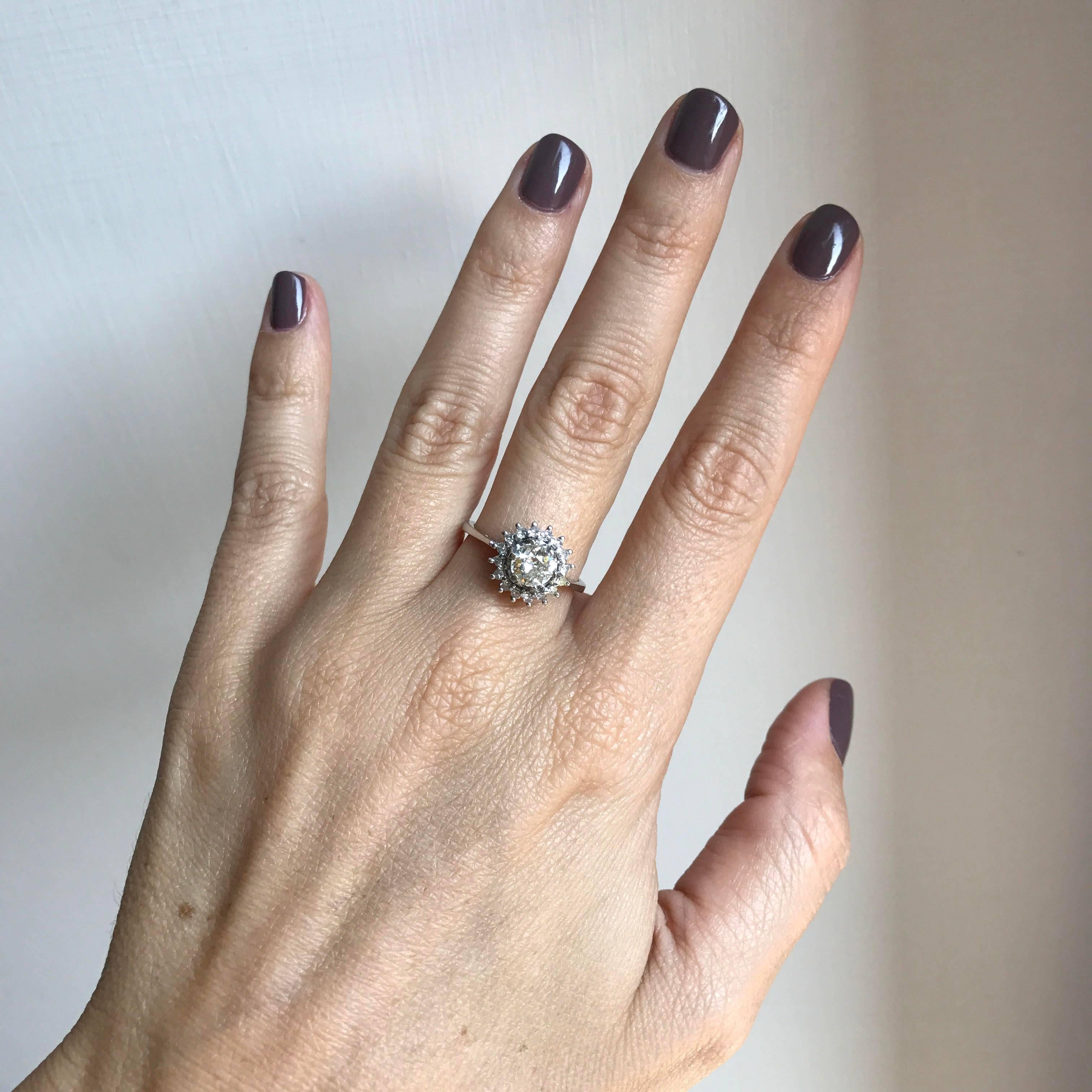 Diamond Gold Engagement Ring 2