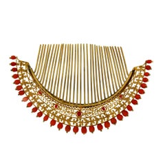 1800s Antique Coral Tiara