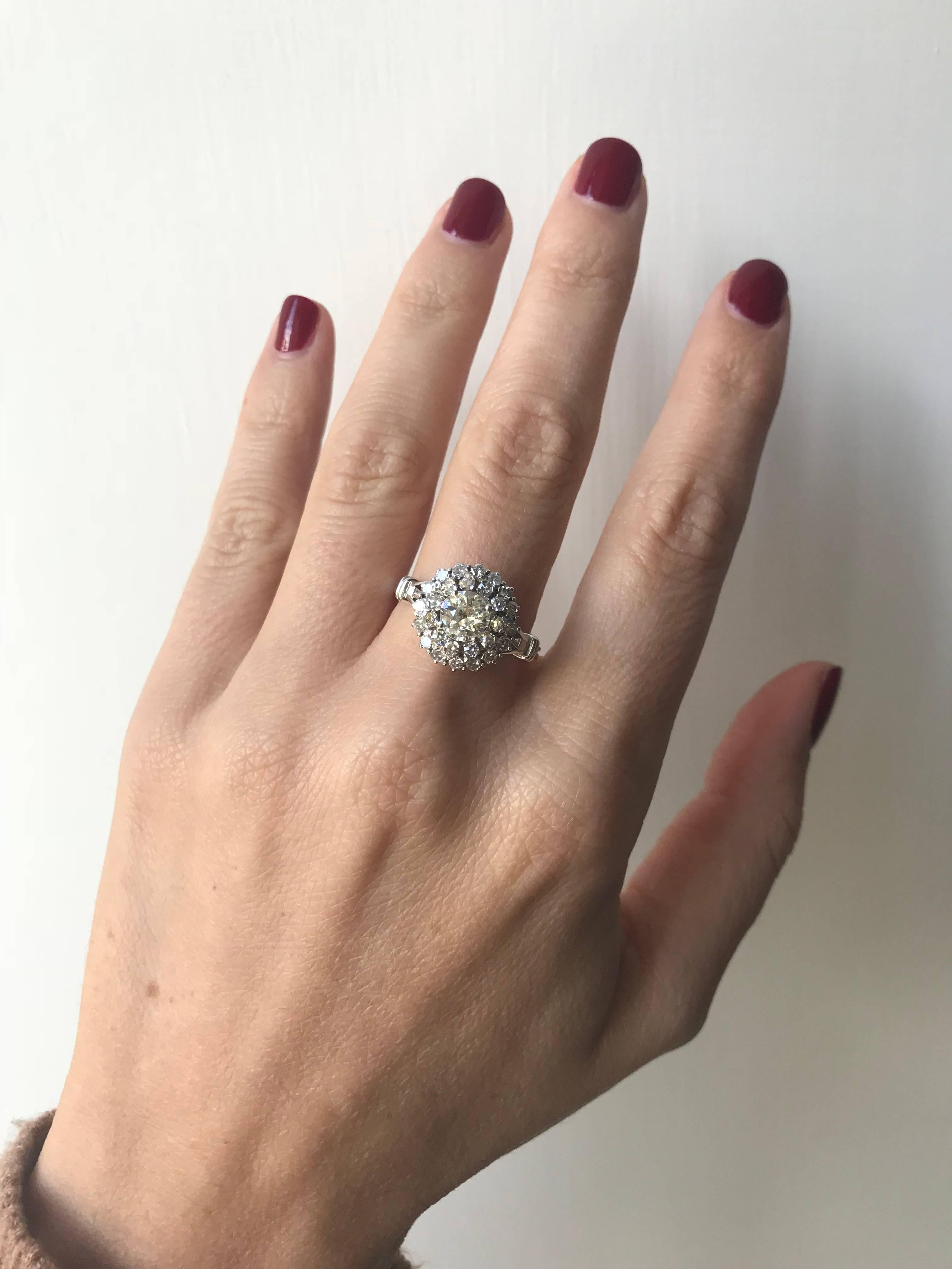Diamond Gold Engagement Ring 2