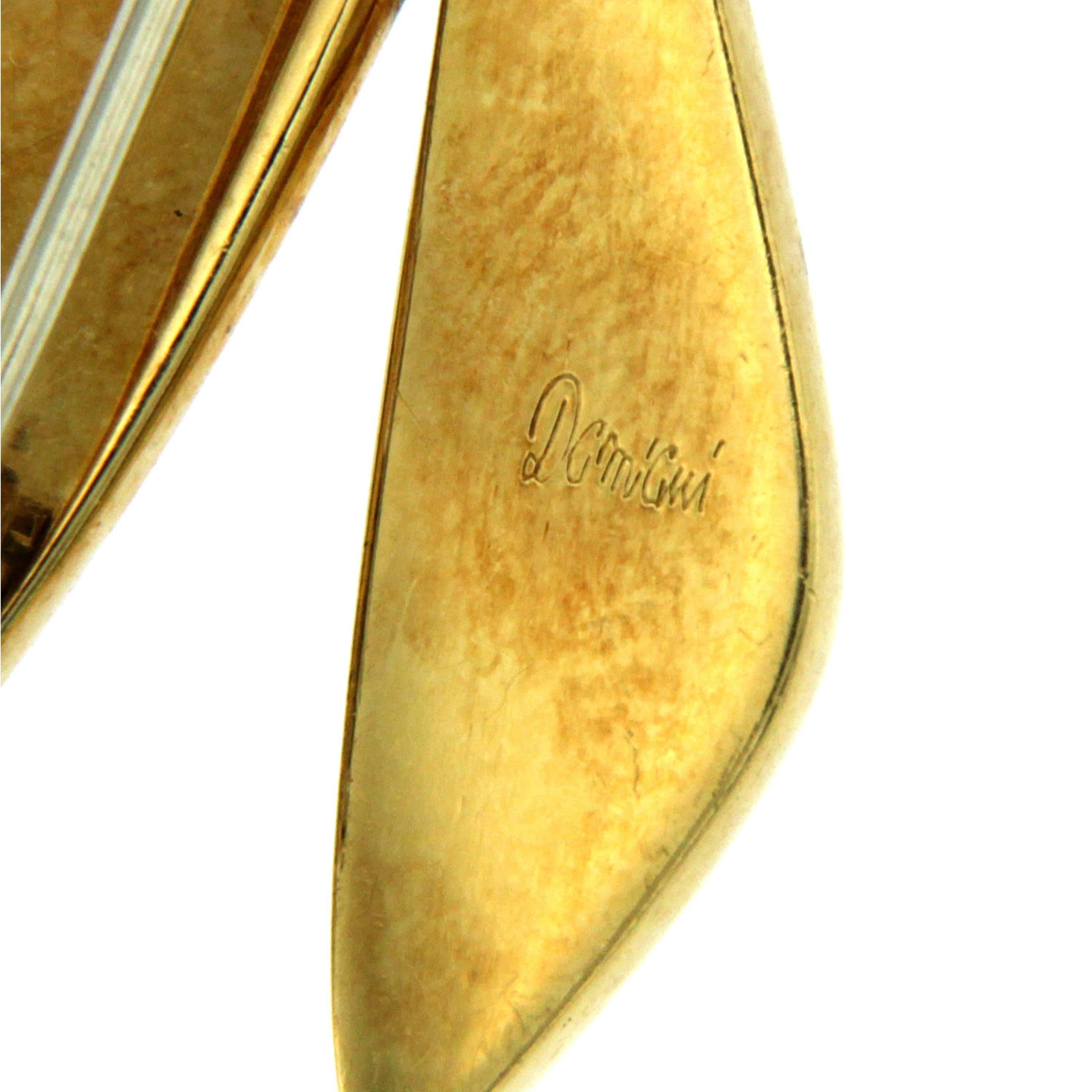 Butterfly Diamonds Gold Pendant or Brooch 1