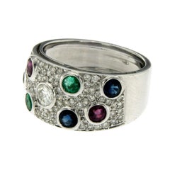 Vintage Multi-Stone Diamond Gold Ring