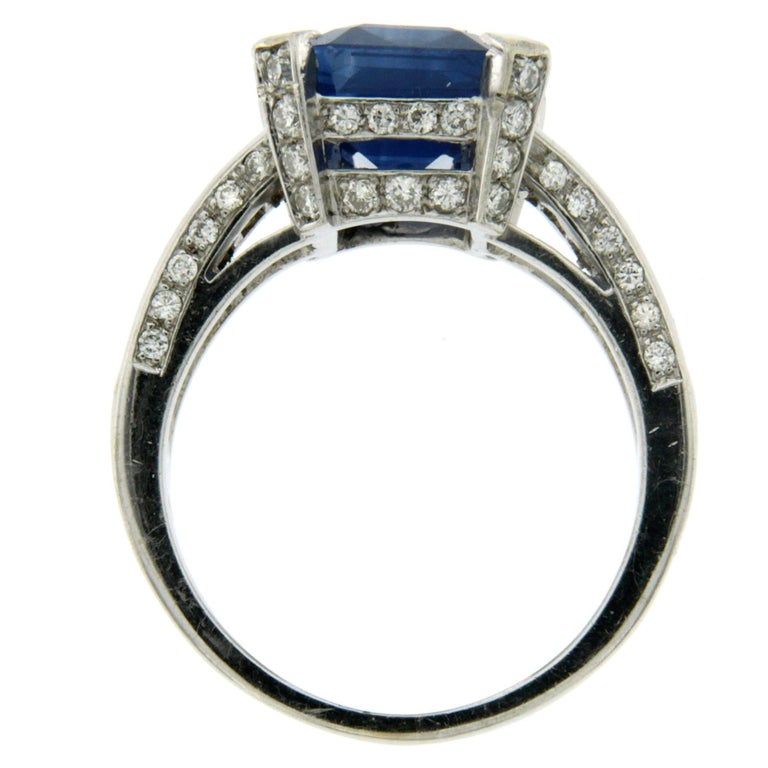 659 Diamond Sapphire Ring main image 0