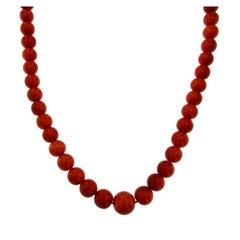 1960s Natural Mediterranean Coral Necklace