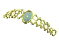 1970's Cartier Gold Bamboo Bracelet Watch by Piaget
