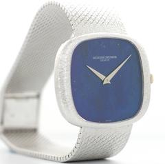 Vacheron Constantin White Gold Lapis Lazuli Dial Bracelet Wristwatch