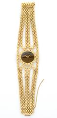 Piaget Ladies Yellow Gold Tiger's Eye Bracelet Wristwatch