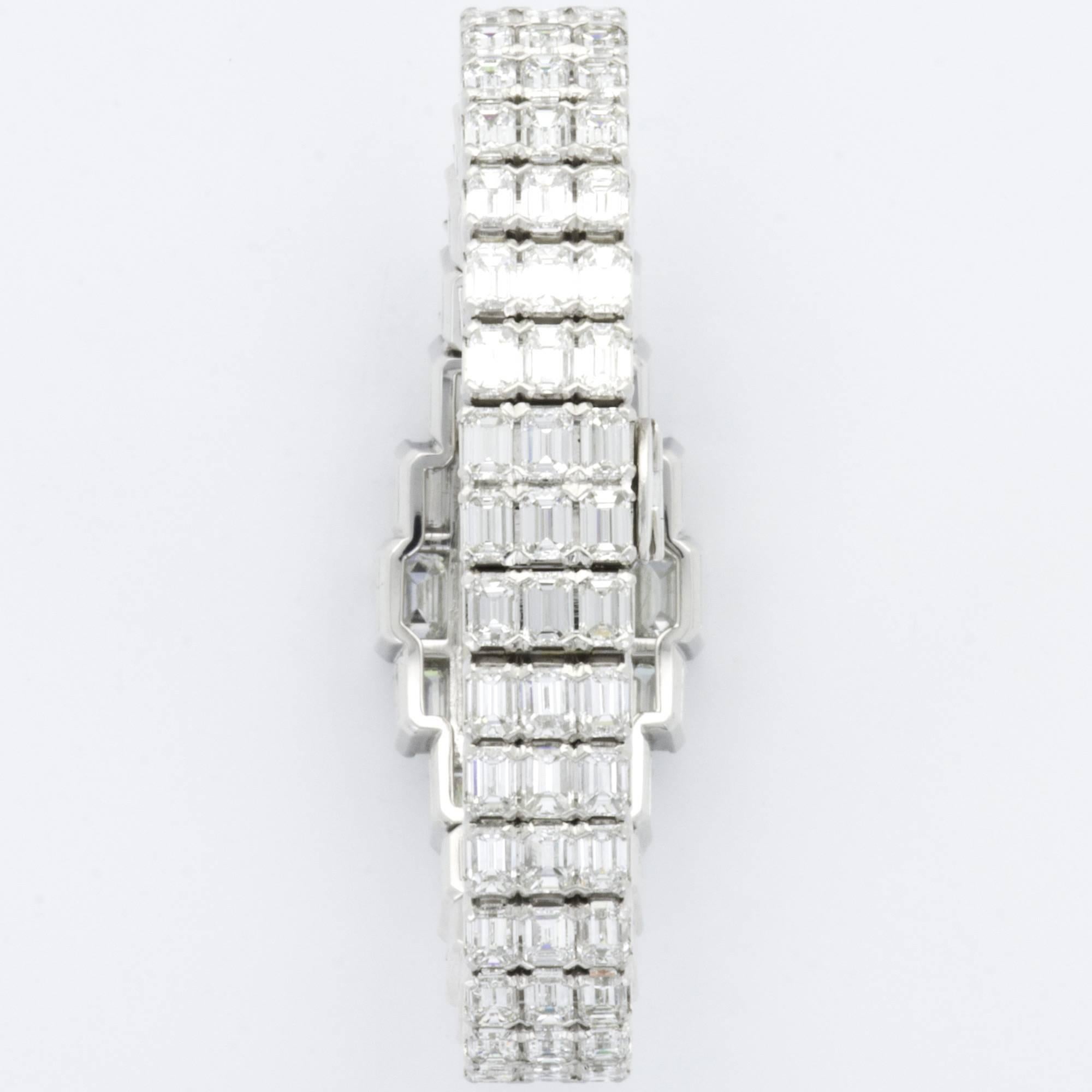 Ladys Vacheron Constantin Lady Kalla Full Diamond Bracelet Wristwatch Ref. 17701 In New Condition In Beverly Hills, CA