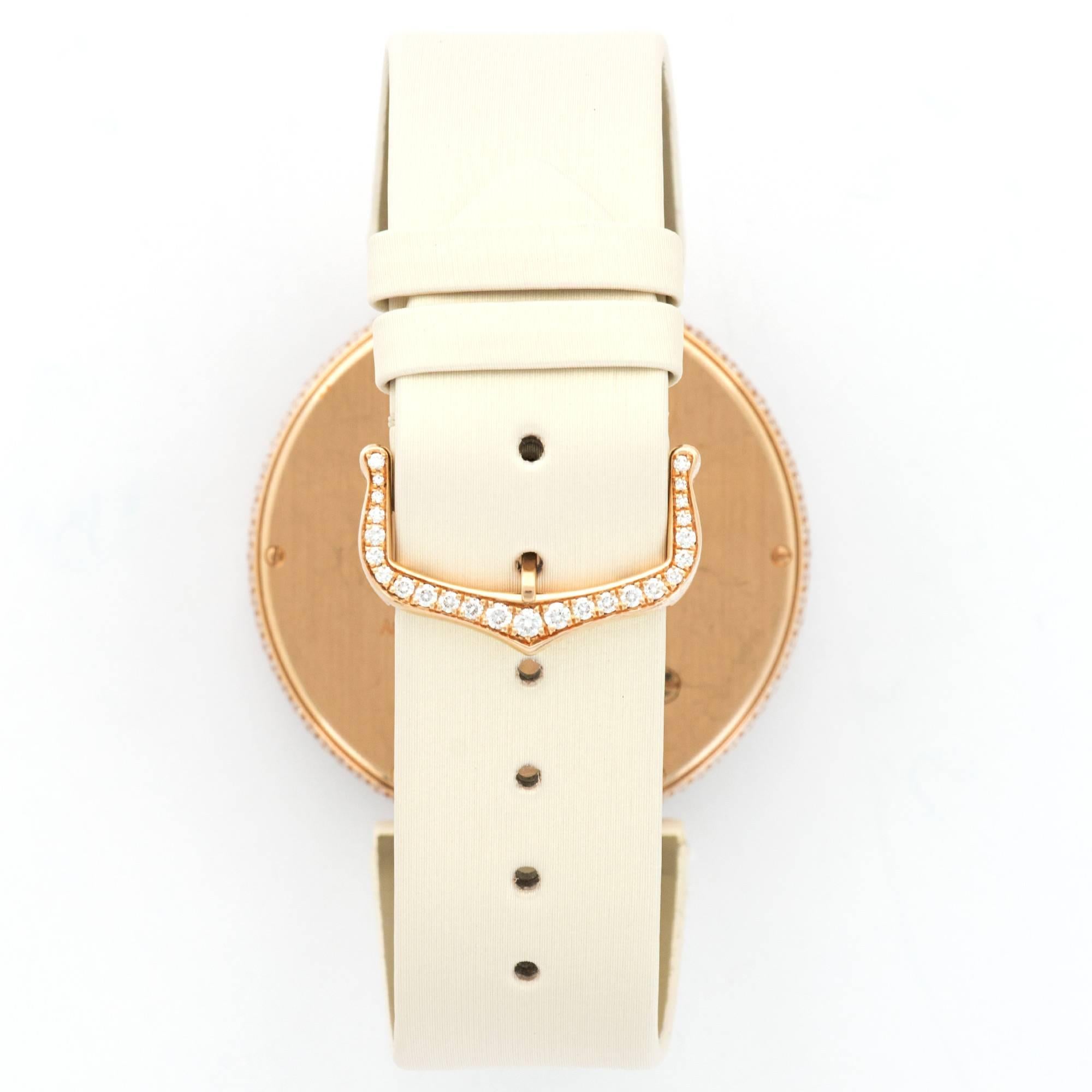 Cartier Rose Gold Coccinelles Diamond Wristwatch In New Condition For Sale In Beverly Hills, CA