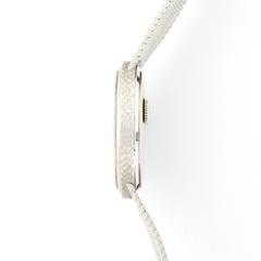Patek Philippe White Gold Pave Diamond Automatic Wristwatch Ref. 3563