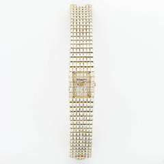 Vacheron Constantin Yellow Gold Emerald-Cut Diamond Bracelet Wristwatch