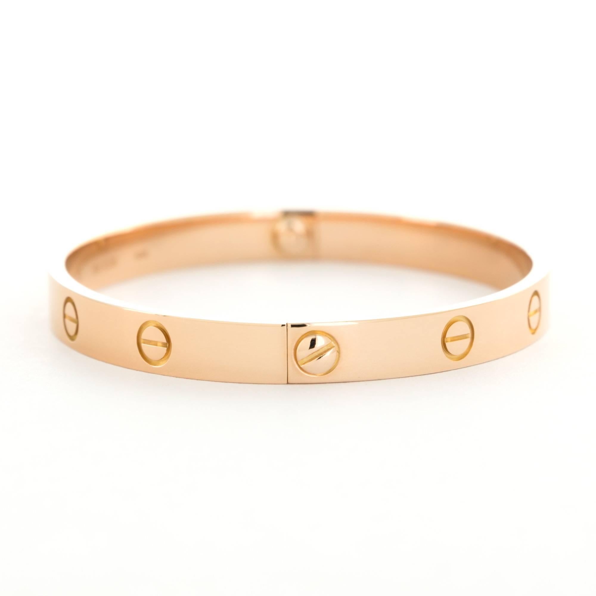 cartier love bracelet rose gold