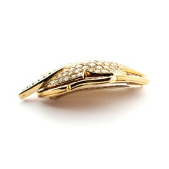 Van Cleef & Arpels Diamond Ruby Gold Leaf Brooch