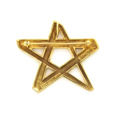 Tiffany & Co. Designed by Paloma Picasso Yellow Gold Star Brooch