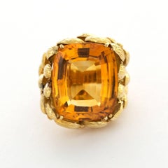 Chaumet Paris 18 Karat Yellow Gold Citrine Ring
