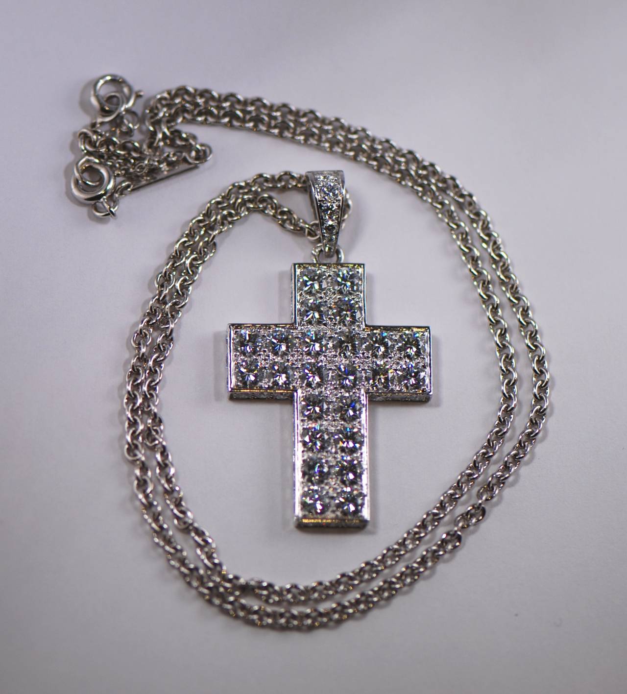 Cartier Diamond Cross Necklace 2