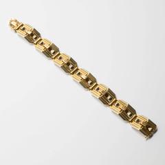 1935 Rene Boivin Three Color Gold Bracelet