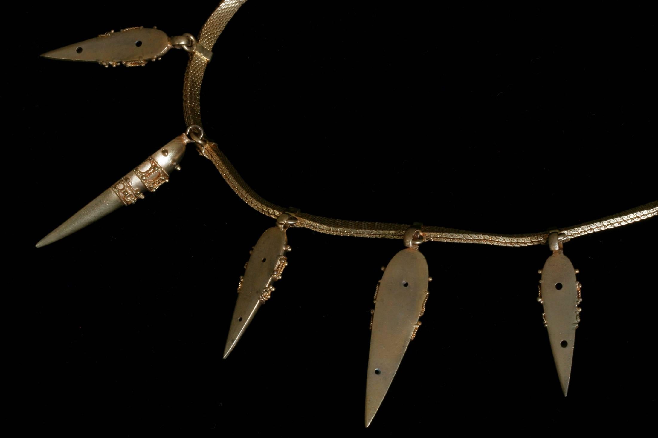 Women's or Men's Victorian Etruscan Revival Amphora Collar
