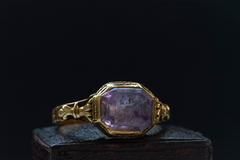 Georgian Amethyst Gold Ring