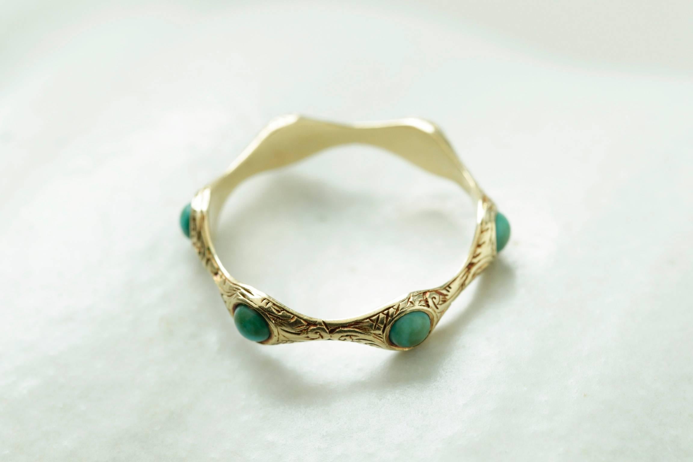 Women's Early 19th Century Turquoise Eternity Ring