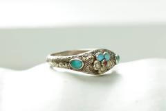 Georgian 'Forget Me Not' Flower Ring