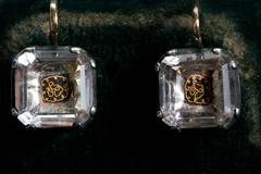 Antique Stuart Crystal Earrings