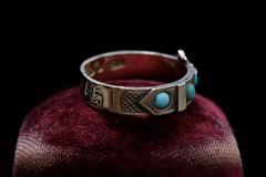 Victorian Turquoise Buckle Ring