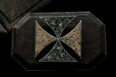 Victorian Scottish Sterling Aberdeen Granite Pin