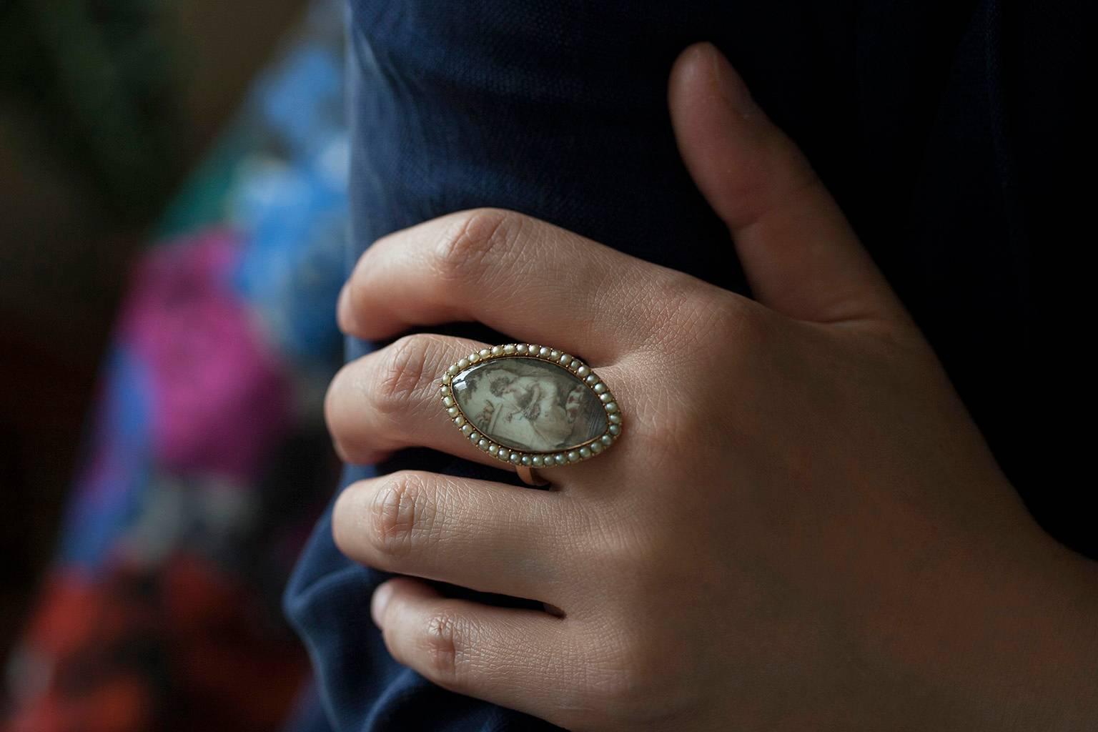 Georgian Sepia Miniature Ring 1