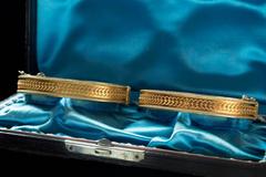 Pair of Victorian Matched Set of Gold Bangle Bracelets