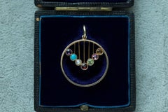 Edwardian Multi Stone Pendant with Antique Box