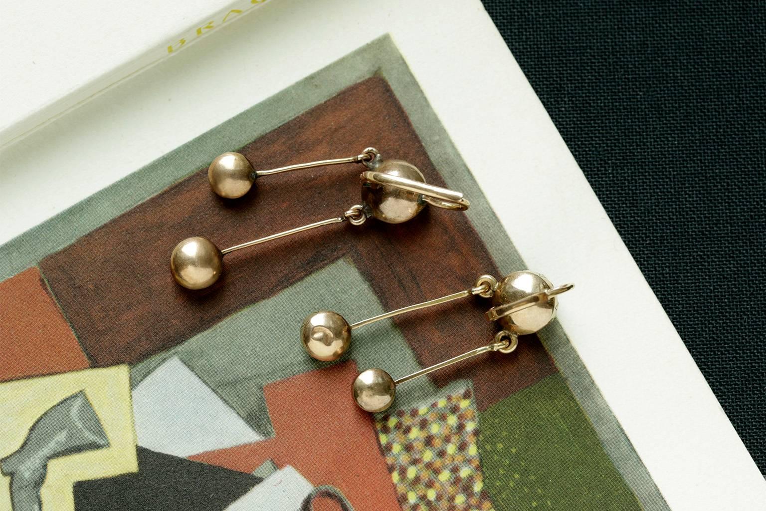Women's Late 19th Century Perpignan Garnet Earrings For Sale