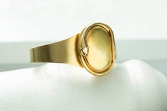 Victorian Snake Locket Gold Bangle