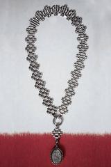Victorian Sterling Silver Collar and Locket