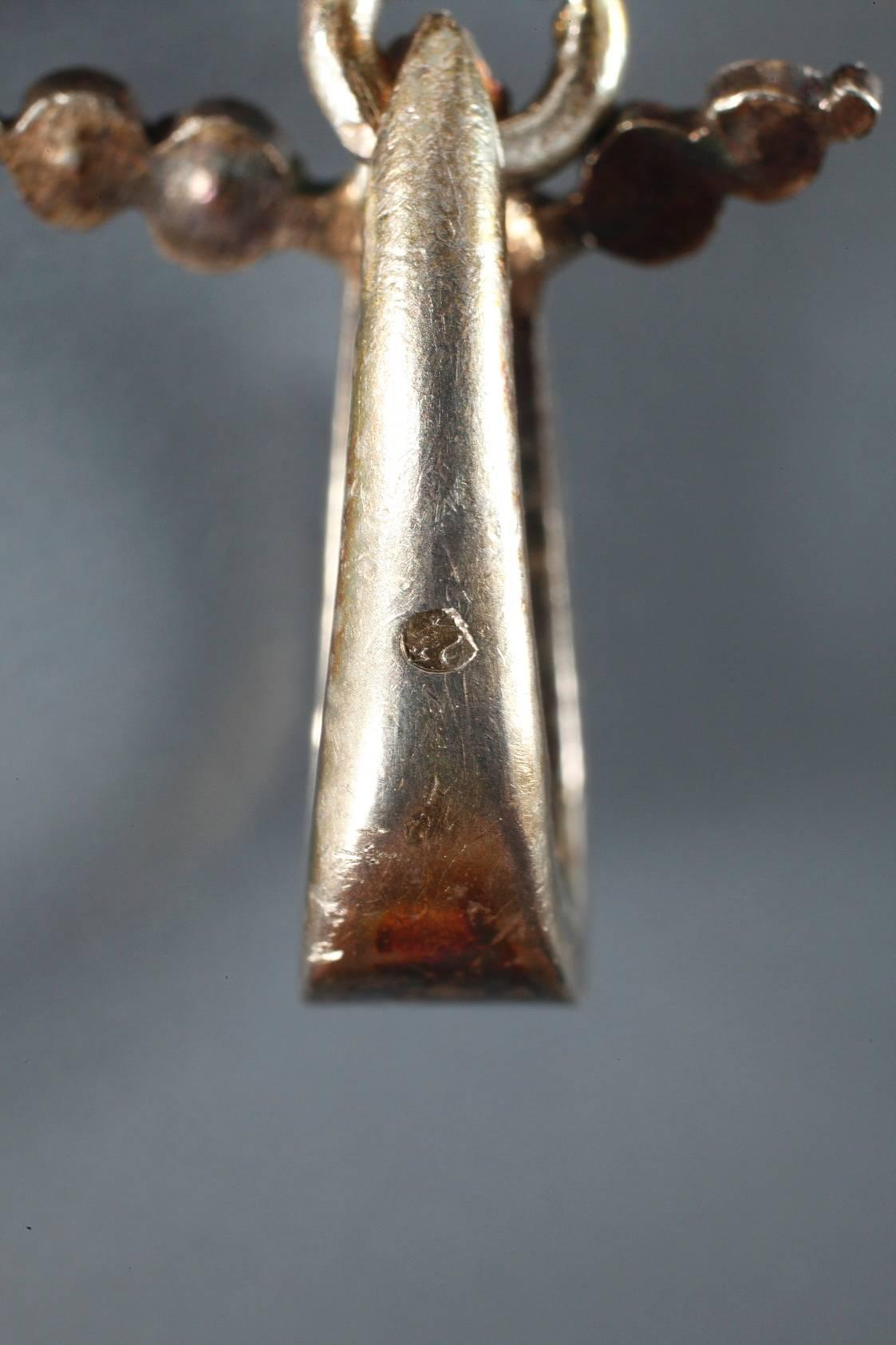 Mid 19th Century Silver Gilt Enamel Locket 1