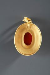 Mid-19th Century Cameo Pendant with Gold Mounting