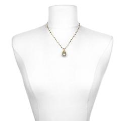 Faye Kim Pistachio South Sea Pearl Pendant with Diamond Granulation
