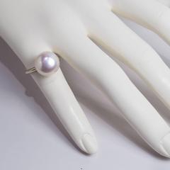 Faye Kim Sterling Silver Freshwater Pearl Ring, Size 6.75