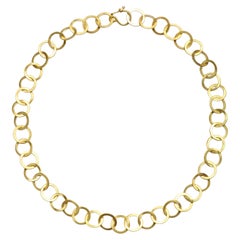 Faye Kim – Leichte Kette aus 18-Karat-Gold mit runden, geschliffenen Gliedern – 21"