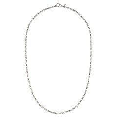 Faye Kim Platinum Mini Paperclip Vintage Link Chain