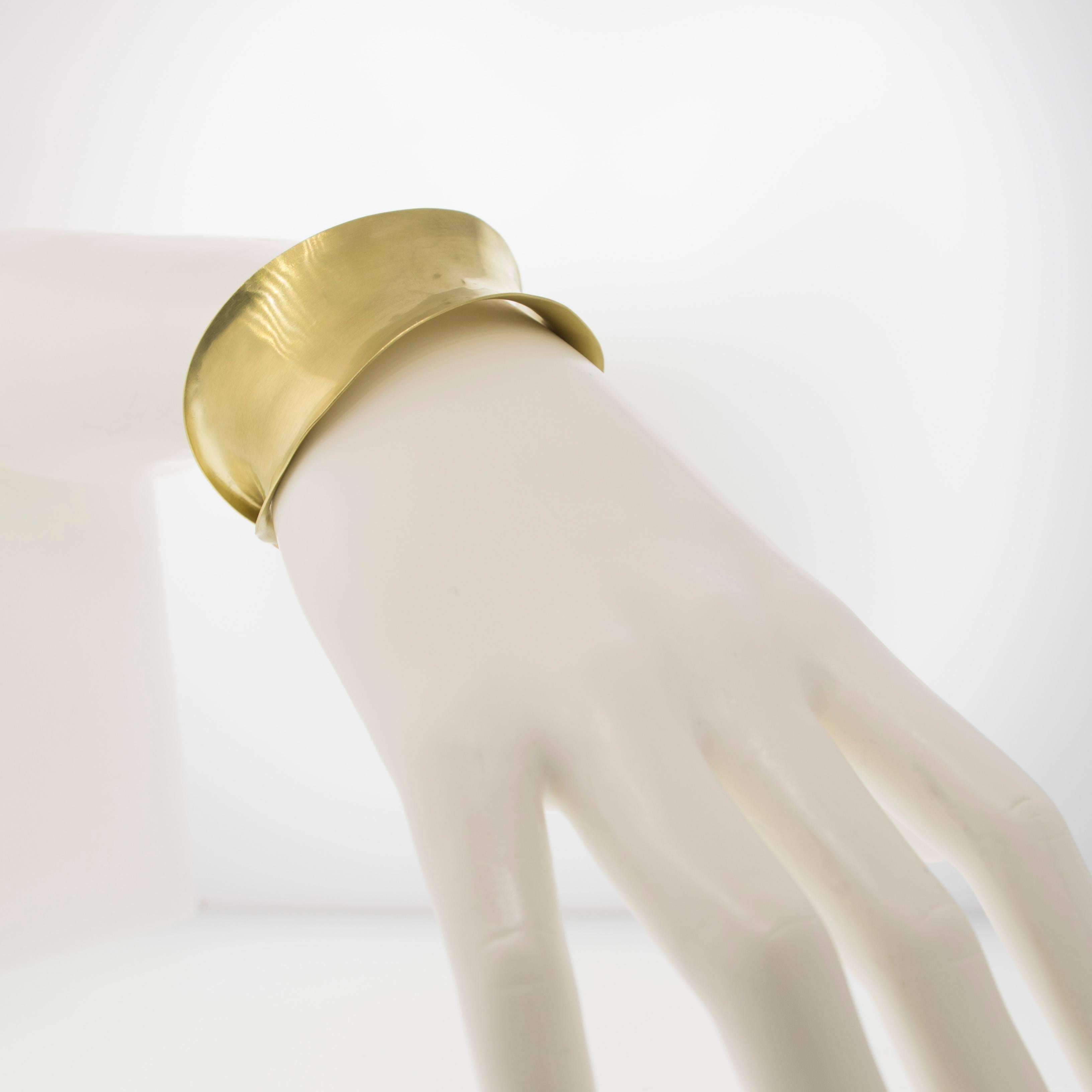 Contemporary Faye Kim Gold Cuff Bracelet