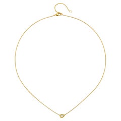 Faye Kim 18 Karat Gold Rose Cut Pear Shaped Diamond Necklace