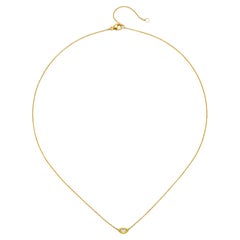 Faye Kim 18 Karat Gold Rose Cut Marquise Diamond Necklace